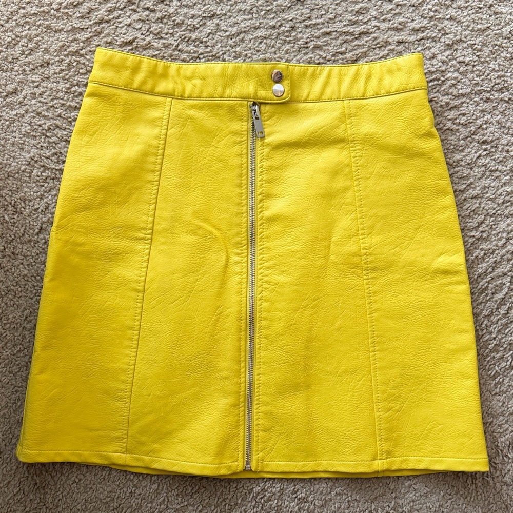 Yellow Women's Zara Skirt | Size Small